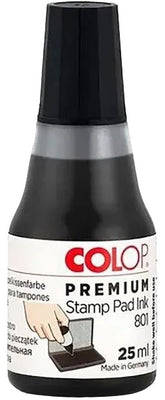 Tinta p/Sellos Colop Negro 25ml Colop® 801N Pieza 9004362070009 01